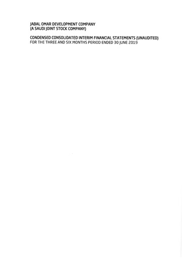 Thumbnail Jabal Omar Development Financial Statement 2019-h1