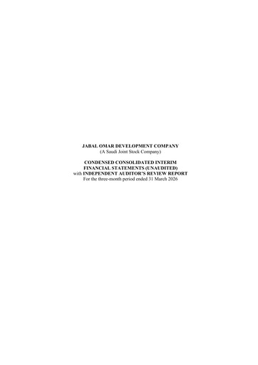 Thumbnail Jabal Omar Development Quarterly Report 2026-q1