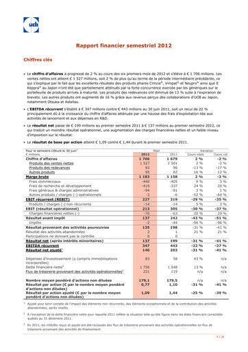 Vorschaubild UCB Halbjahresbericht 2012-h1