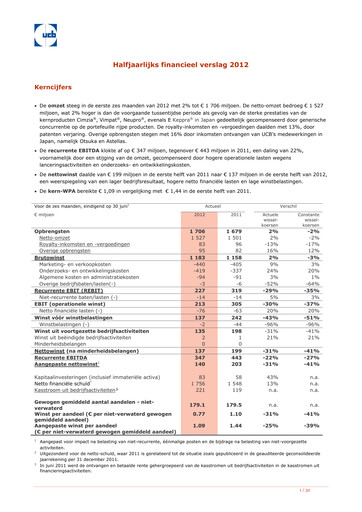Vorschaubild UCB Halbjahresbericht 2012-h1