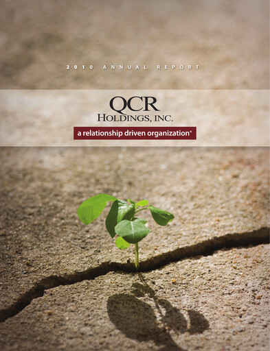 Vorschaubild QCR Holdings
 Jahresbericht 2010