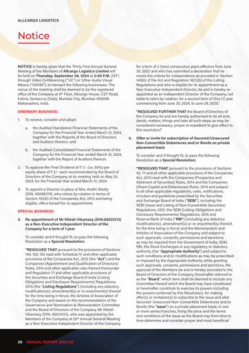 Thumbnail Allcargo Logistics
 Annual Report 2023-2024