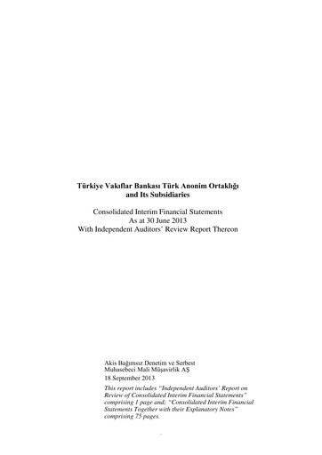 Thumbnail VakıfBank Half-year Report 2013-h1