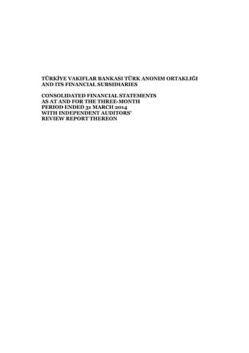 Thumbnail VakıfBank Quarterly Report 2014-q1