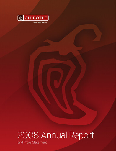 Thumbnail Chipotle Mexican Grill Annual Report 2008