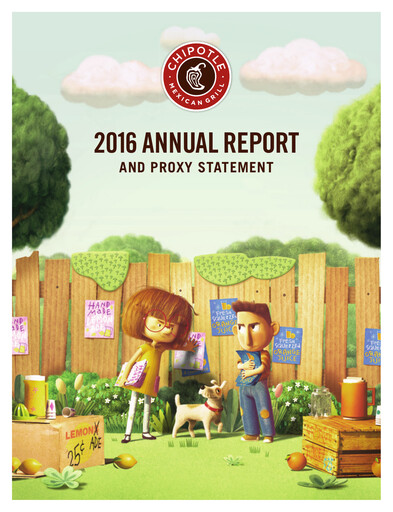 Thumbnail Chipotle Mexican Grill Annual Report 2016