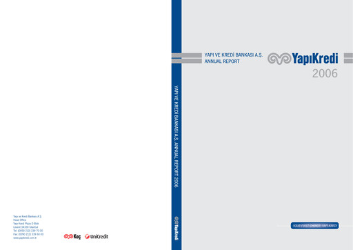 Thumbnail Yapı Kredi
 Annual Report 2006
