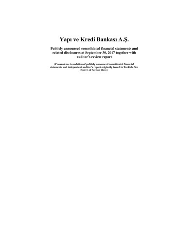 Thumbnail Yapı Kredi
 Quarterly Report 2017-q3