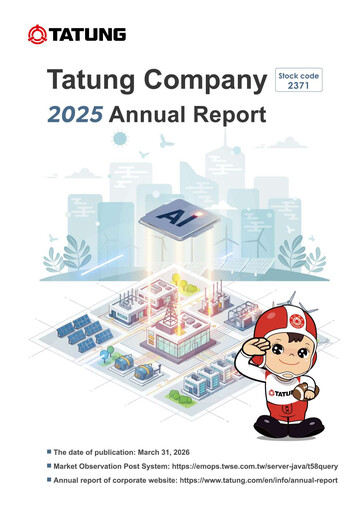 Thumbnail Tatung Co., Ltd. Annual Report 2025