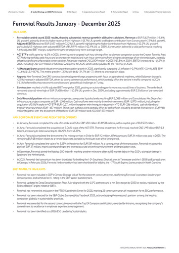 Miniature Ferrovial Rapport financier 2025