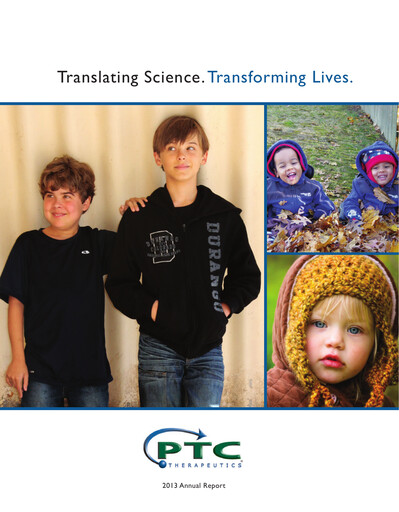 Thumbnail PTC Therapeutics
 Annual Report 2013