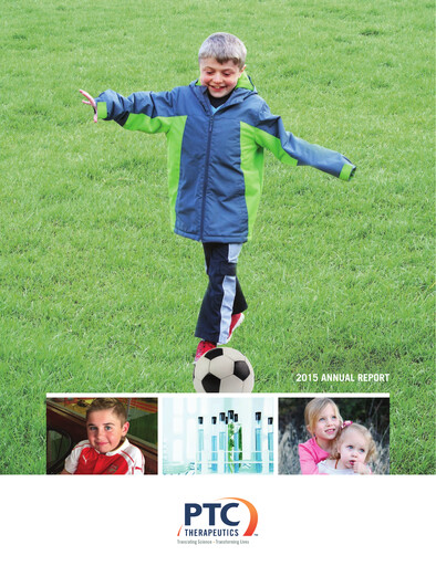 Thumbnail PTC Therapeutics
 Annual Report 2015