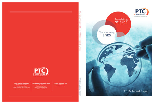 Thumbnail PTC Therapeutics
 Annual Report 2016