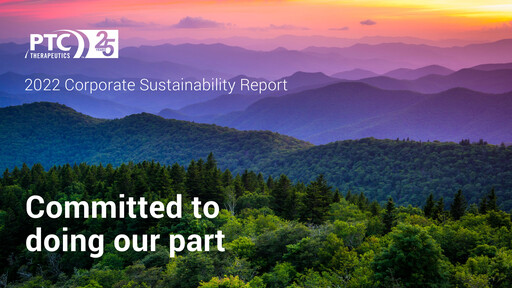 Thumbnail PTC Therapeutics
 Sustainability Report 2022