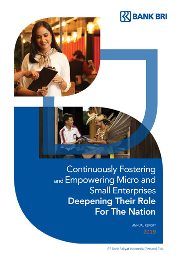 Thumbnail Bank Rakyat Indonesia
 Annual Report 2019