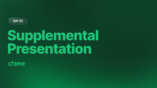 Thumbnail Chime Financial Quarterly Report 2025-q4