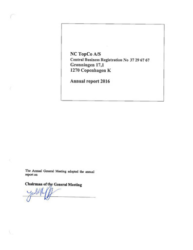 Thumbnail Netcompany Group Annual Report 2016