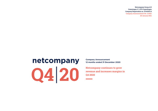 Thumbnail Netcompany Group Financial Statement 2020