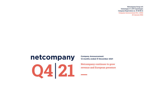 Thumbnail Netcompany Group Financial Statement 2021
