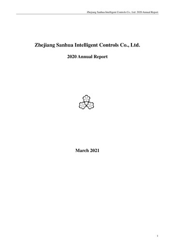 Miniature Zhejiang Sanhua Intelligent Controls Co.,Ltd Rapport annuel 2020