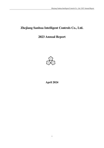 Miniature Zhejiang Sanhua Intelligent Controls Co.,Ltd Rapport annuel 2023