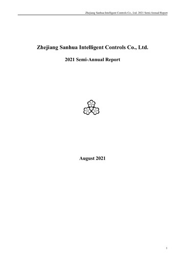 Thumbnail Zhejiang Sanhua Intelligent Controls Co.,Ltd Half-year Report 2021-h1