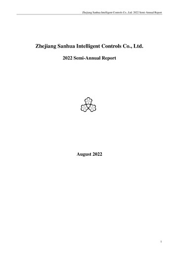 Thumbnail Zhejiang Sanhua Intelligent Controls Co.,Ltd Half-year Report 2022-h1