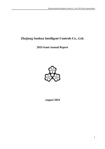 Thumbnail Zhejiang Sanhua Intelligent Controls Co.,Ltd Half-year Report 2024-h1