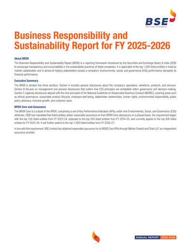 Thumbnail BSE
 ESG Report 2025-2026
