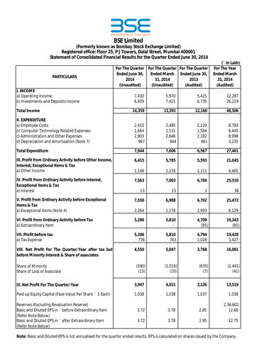 Thumbnail BSE
 Quarterly Report 2014-2015-q1