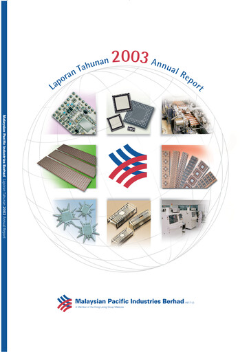 Thumbnail Malaysian Pacific Industries Annual Report 2002-2003