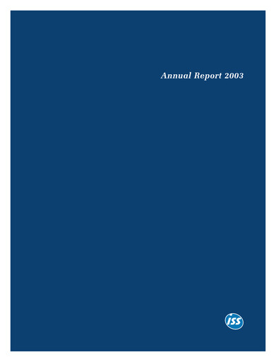 Thumbnail ISS A/S Annual Report 2003
