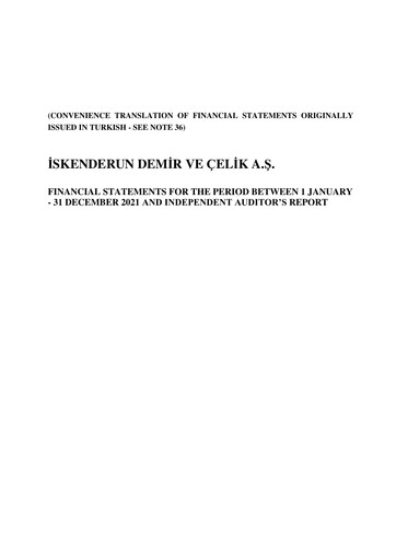 Thumbnail İsdemir Financial Statement 2021
