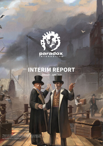 Vorschaubild Paradox Interactive Halbjahresbericht 2025