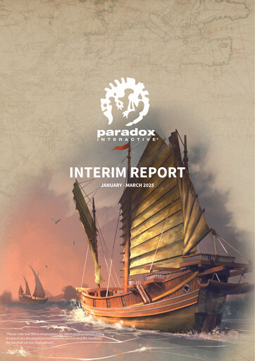 Miniature Paradox Interactive Rapport trimestriel 2025-q1