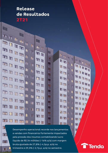 Thumbnail Construtora Tenda S.A. Quarterly Report 2021-q2