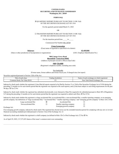 Thumbnail The Cigna Group Quarterly Report 2022-q1