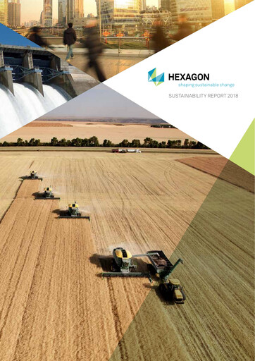Thumbnail Hexagon AB Sustainability Report 2018