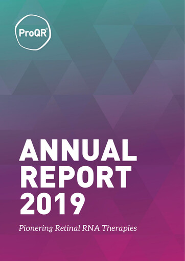 Miniature ProQR Rapport annuel 2019