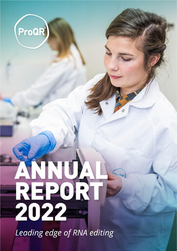 Miniature ProQR Rapport annuel 2022