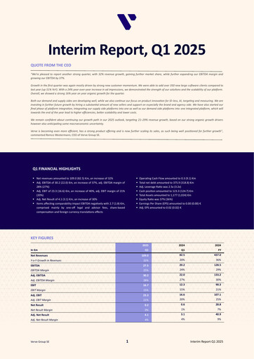 Thumbnail Verve Group SE Quarterly Report 2025-q1