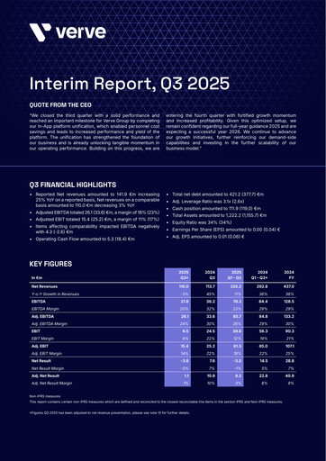 Thumbnail Verve Group SE Quarterly Report 2025-q3
