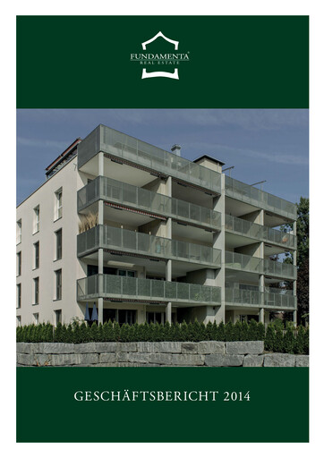 Thumbnail Fundamenta Real Estate AG Annual Report 2014