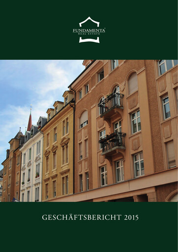 Thumbnail Fundamenta Real Estate AG Annual Report 2015