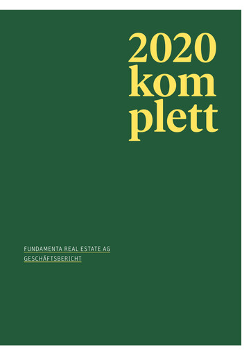 Thumbnail Fundamenta Real Estate AG Annual Report 2020