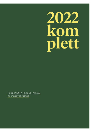 Thumbnail Fundamenta Real Estate AG Annual Report 2022