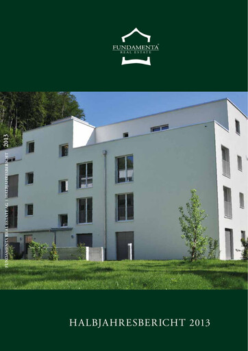 Vorschaubild Fundamenta Real Estate AG Halbjahresbericht 2013-h1