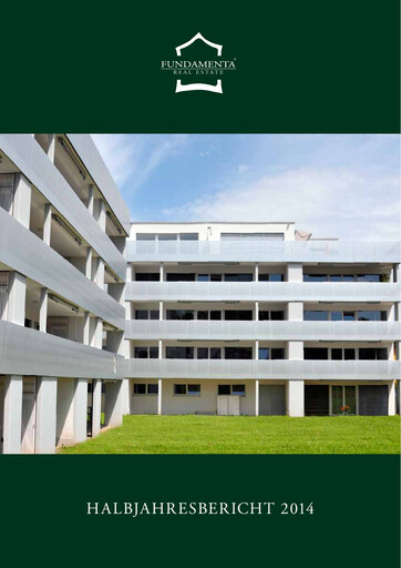 Vorschaubild Fundamenta Real Estate AG Halbjahresbericht 2014-h1