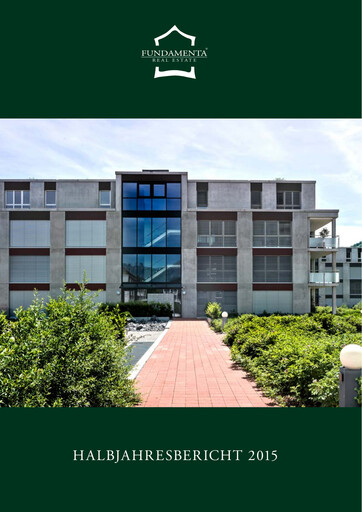 Vorschaubild Fundamenta Real Estate AG Halbjahresbericht 2015-h1