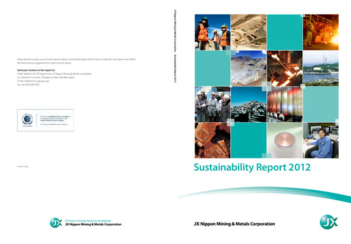 Thumbnail JX Advanced Metals Sustainability Report 2012